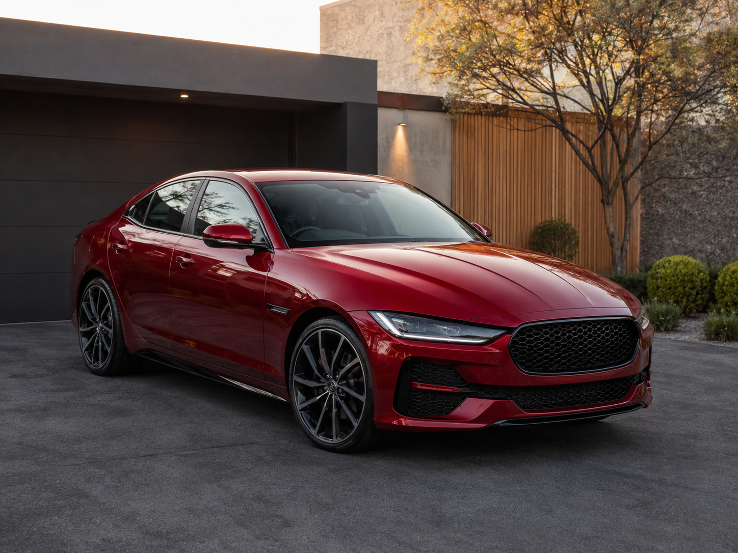 Red luxury sports sedan detailed to showroom condition by Car Shine Melbourne